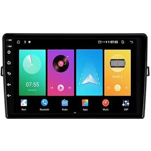 Android 14 2 Din Autoradio voor Toyota Auris 1 E150 2006-2012 - Steun Carplay Android Auto DSP-9"" Touchscreen Auto Stereo Met Stuurwielbediening WIFI 4G Bluetooth Split-Screen(P2 WIFI 4-Core 1G+32G)