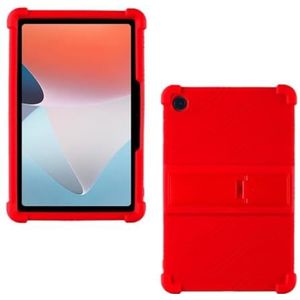Case Compatibel Met TCL TAB 10L 10.1 inch 8491 Shell Schokbestendig Kinderen Veilig Silicon Cover for TCL Tab10 FHD /Tab10 9460G(Color:Red,Size:For TCL TAB 10L 8491)