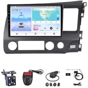Android 13 Multimedia Speler Auto Radio GPS Navigatie Draadloze Carplay Auto Plug En Play Voor Honda Civic 8 2005-2012(4G+WIFI 2G+32G B)