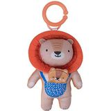 Taf Toys Harry The Lion Plush Baby Sensory Toy. Soft Rattling with Flexible Mane Teether and Crinkling Texture Cub. Attach to Cot or Pram. 0 month +