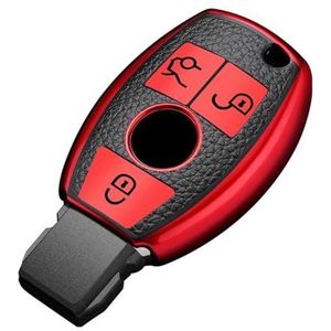 Autosleutel beschermhoes TPU Auto Afstandsbediening Sleutel Case Cover Shell Fob Voor A B C E R Klasse GLS GLA GLK GLC CLS CLA W204 W205 W212 W463 W176 Sleutel Shell(Red)