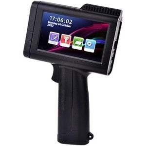 Handheld Printer Kleine Draagbare High-definition Intelligente Inkjetprinter Productiedatum Tweedimensionale Code Barcode Label Zakcoderingsmachine Efficiënt Helderheid(Green cartridge set)