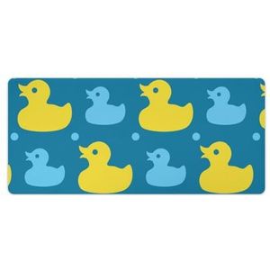 Gele Rubberen Eenden Mode Bureau Muismat Antislip Gaming Muismat Accessoires Decor 40x90cm