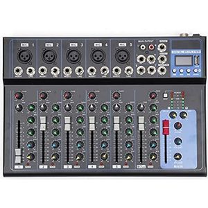 Mixer, DJ-mixer DJ-mixer DJ-mixers met 7-kanaals audio-interface USB Bluetooth Connect mixer, Live Studio mixer dj console
