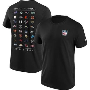 Fanatics NFL All Team Logo T-shirt zwart M 100% katoen NFL, sport