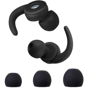 Siliconen ruisonderdrukkende oordopjes | 2 paar zachte siliconen gehoorbescherming oordopjes | Waterdichte flexibele ruisonderdrukking oordopjes | Herbruikbare wasbare oordopjes om te slapen,