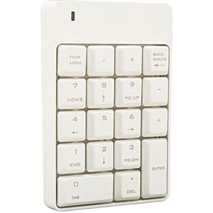 Numeriek Toetsenblok, SK 51AG 2.4G Draadloos 18 Toetsen Numeriek Toetsenblok Soft Press Touch Plug and Play USB-numeriek Toetsenblok voor Thuiswerk Kantoor (Wit)