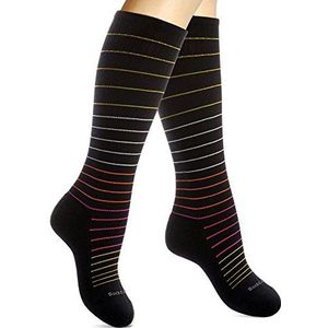 Cotton Compression Socks for Women. Ladies Support Stockings for Nurses, Travel, Flight, Pregnancy, Maternity, Varicose Veins, DVT, Athletics, Running, Sports. 15-20 mmHg Medical Sox. Knee High