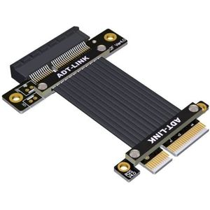 Allowish PCIE X4 Verlengkabel Adapter PCIE4.0 Uitbreiding X4 naar X4 Ondersteuning Netwerkkaart (15 cm, R22SF 4.0)