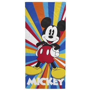 Jay Franco Disney Mickey Mouse Handdoek - Voor Bad, Strand & Zwembad - 100% Katoen, 71cm x 147cm