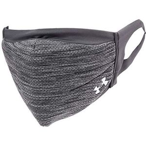 Under Armour Sportmasker voor volwassenen, Pitch Grey (013)/zilver chroom, maat XL/XXL