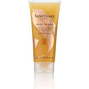 Sanctuary Spa Body Scrub met natuurlijke puimsteen en etherische oliën, veganistisch en dierproefvrij, 200ml