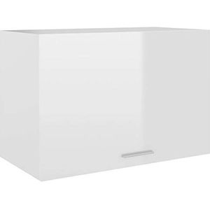 Rantry Mobili Hangkast, glanzend wit, 60 x 31 x 40 cm, van spaanplaat, verticale kast, ruimtebesparend, rek met vakken, staand rek voor woonkamer, werkkamer