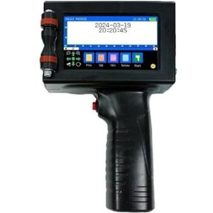 Brede codeertoepassingen Draagbare 12,7 mm handheld thermische inkjetprinter Niet-gecodeerde QR Barcodeteller Logo Datumlabel Coderingsmachine Lichtgewicht en handig(With 2 ink)