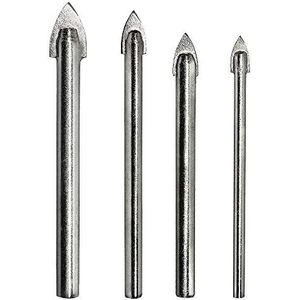S&R Multifunctionele Boorset - Diamant- en Hardmetalen Precisieboren voor Glas, Keramiek, Tegels, Steen, Marmer & Graniet (4-8 mm)