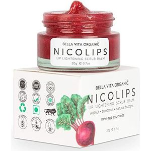 NicoLips Combo Pack | Lip Lightening Scrub Lippenbalsem voor donkere, droge, gesprongen en beschadigde lippen