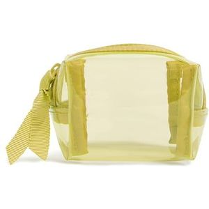 Vera Bradley Transparante Mini Cosmetische Make-up Organizer Bag, Golden Olijf, One Size, Gouden Olijf, Eén maat, Duidelijke Mini Cosmetische Make-up Organizer