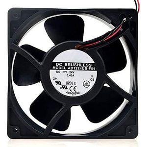 LMNCBVYA Ailsa Hexi AD1224UB-F51 120mm DC24V Cooling Fan - 0.40A Air Cooler for Laptops, 3200 RPM, Low Noise Operation