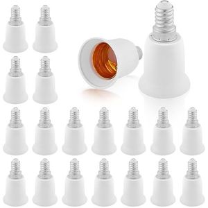 E14 naar E27 adapterconverter, 20 stuks E14 naar E27 fitting, lamphouderconverter, lampvoet adapter converter, E14 naar E27 lampvoet adapter, lampvoet adapter voor gloeilamp ledlamp