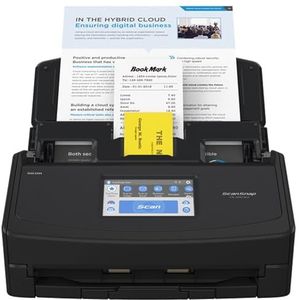 ScanSnap iX1600 Black Document Scanner – Desktop, A4, Double Sided with WiFi, Touchscreen, USB 3.2