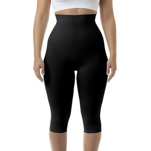 FarmaCell 323 (Zwart, M/L) Masserende figuurvormende lange broek met pushup en anti-cellulitis effect