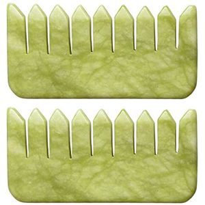 gemshan jade kam hoofdhuid massage (Xiuyu jade*2)