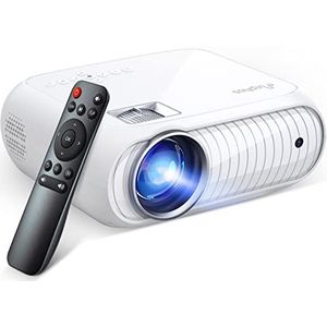 Huisbioscoopprojector, 1080p, Full HD, ondersteund, mini-videoprojector, 8500 lux, compatibel met iOS/Android/tablet/pc/tv-stick/USB/DVD/spel
