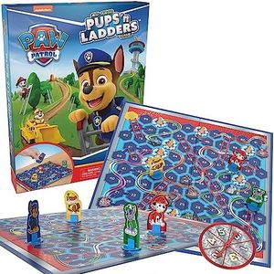 Paw Patrol Pups 'n Ladders Puppies Snakes and Ladders Family Social Board Game voor kinderen.