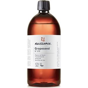 Naissance Druivenpitolie (Nr. 210) 900ml - Natuurlijke Vochtinbrengende en Conditioner voor Haar en Huid
