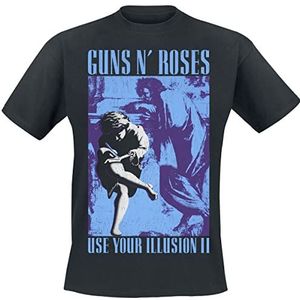 Guns N' Roses 1991 Illusion T-shirt zwart XL 100% katoen Band merch, Bands