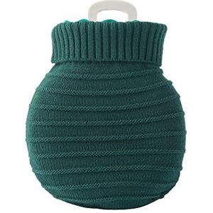 DieffematicRSD Warmwaterkruik Eenvoudige handwarmer tas Effen kleur siliconen mini warmwaterkruik draagbare handwarmer tas (Color : Green)