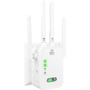 GNURBDILFO Nieuwe 1200Mbps Wifi Repeater Draadloze Extender Wifi Booster 5G 2.4G Dual-Band Netwerkversterker Wifi Router EU-Stekker