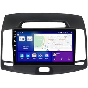 Android 14 Dubbel Din Autoradio Voor Hyundai Elantra 2006-2011 Hoofdunit 9""IPS Touchscreen Multimediaspeler met achteruitrijcamera Ondersteuning Carplay Bluetooth GPS Sat Nav RDS SWC(B,T2 8Core 8+128G