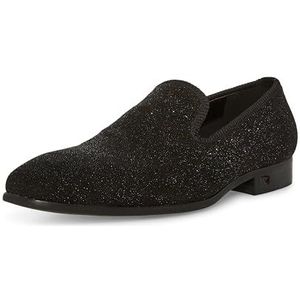 Steve Madden Corrido Pantoffels voor heren, Zwarte W-kristallen, 41 EU