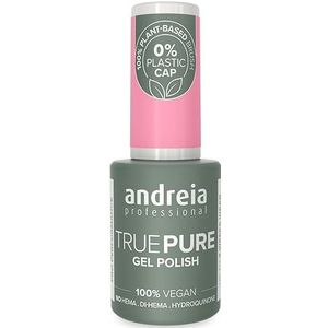 Andreia Professionele Hema en TPO Free Gel Polish - TRUE PURE 21 Free en 100% Vegan voor gevoelige nagels - UV LED Soak Off Gel Nagellak - Kleur T18 Bubblegum Pink 10,5ml