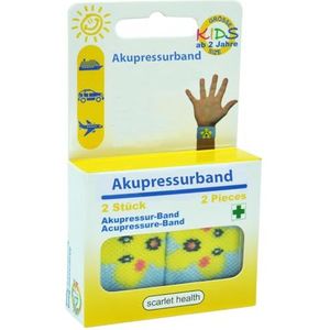 Scarlet Health Sea acupressuurband, 1 paar elastische armbanden voor gebruik aan de pols, voor kinderen en volwassenen, discrete reisgenoot (zeester)