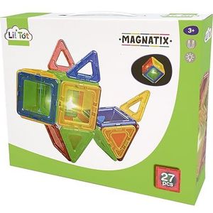Magnatix - Magnetic Tiles with light 27 pcs - (90159)