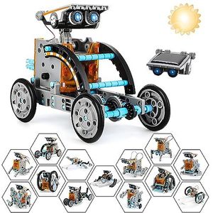 Weinsamkeit Bouwpakket op zonne-energie, 13-in-1 kinderspeelgoed, STEM DIY constructie, bouwset, educatie, robot op zonne-energie, educatief speelgoed, cadeau voor jongens en meisjes vanaf 8 tot 13