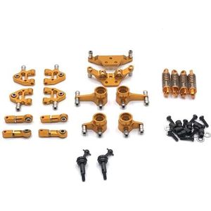 IWBR Upgrade Swing Arm Steering Cup Shock Hond Bot Kit For 1/28 284131 K969 K979 K989 K999 P929 P939 RC Auto Onderdelen (Size : Yellow)