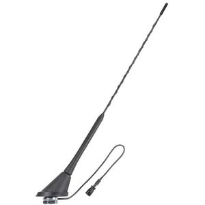 tomzz Audio 1000-004 autoantenne dakantenne 16v, versterker, raku 2 ii, geschikt voor Audi, Opel, Seat, Skoda, vw, antiruisstaaf 40cm, 60 graden