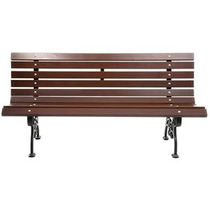 Sellon 24® Parkbank, tuinbank, gietijzer, massief hout, palissander, frame, tuinmeubelen, zitbank (0112)