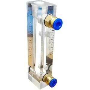 Debietmeter 6-600 ml per min 0,1-1000 LPM Push in 6 8 10 mm LZM-6T Panel Air N2 CO2 Gas Rotameter met ventiel instelbaar (DN80,6MM Push in_LZM-6T N2)