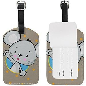 BALII Polka Mouse Bagage tag Koffer ID Label Een Stuk