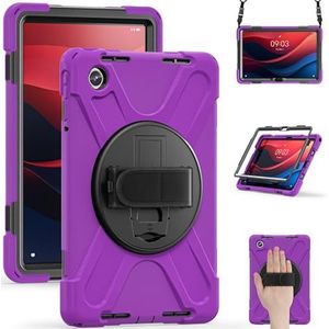 Tablet PC-hoes Compatibel met Lenovo Tab M11 TB-330FU/Lenovo Xiaoxin Pad 2024 TB-331FC 2024 hoes, robuuste, robuuste schokbestendige valbeschermingshoes met penhouder, schouderband beschermhoes Besche