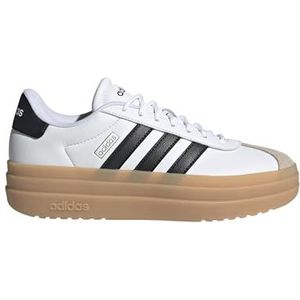 adidas Dames Vl Court Bold Sneakers, Wit Zwart Wonder Beige, 35 EU