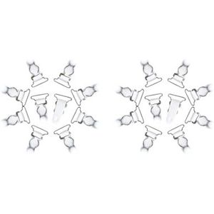 2 Set Vrouwen Been Jarretellegordel Punk Goth Dij Bretels Kousen Riem 26mm Wit