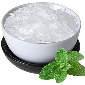 Mentholkristallen - 50 gr - Verkoelend en verfrissend effect, Gebruikt als ingrediënt in cosmetische formuleringen, saunaaccessoires, sauna-infusie, 100% natuurlijke muntolie