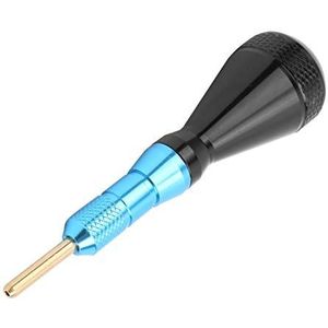 Soft Tip Dart Point Extractor Tool voor Elektronische Dartborden Snelle Dartbordreiniging, Materiaal van Aluminiumlegering, met Handige Dartnaaldhouder (BLUE)