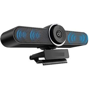 Webcams, 4K 8MP EPTZ-webcam met auto-framing USB PC-webcam met microfoons en luidspreker 5x digitale zoom EPTZ-webcam 120° gezichtsveld(HD1080P Mic Speaker)