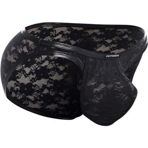 Cut4Men - L4CE Bikini Bulge - Zwart - Nylon